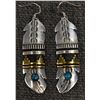 Image 7 : THREE PAIRS OF NAVAJO EARRINGS