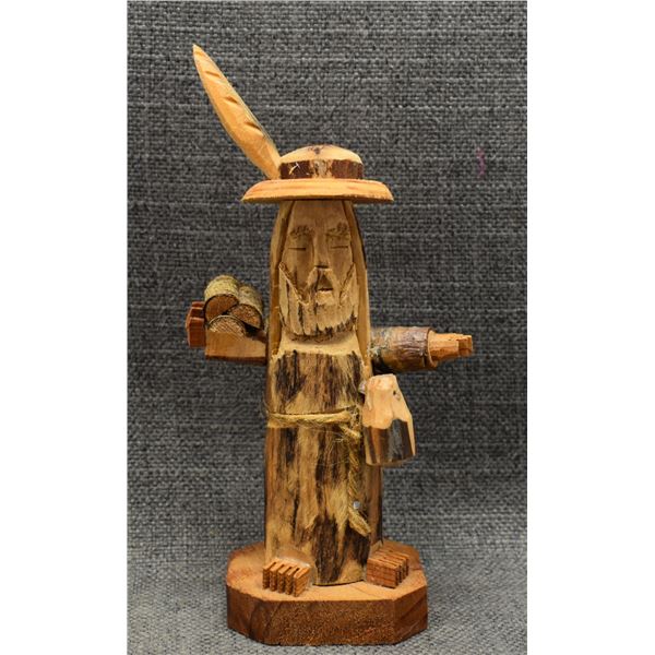 NEW MEXICAN WOOD CARVING (SIGNED)