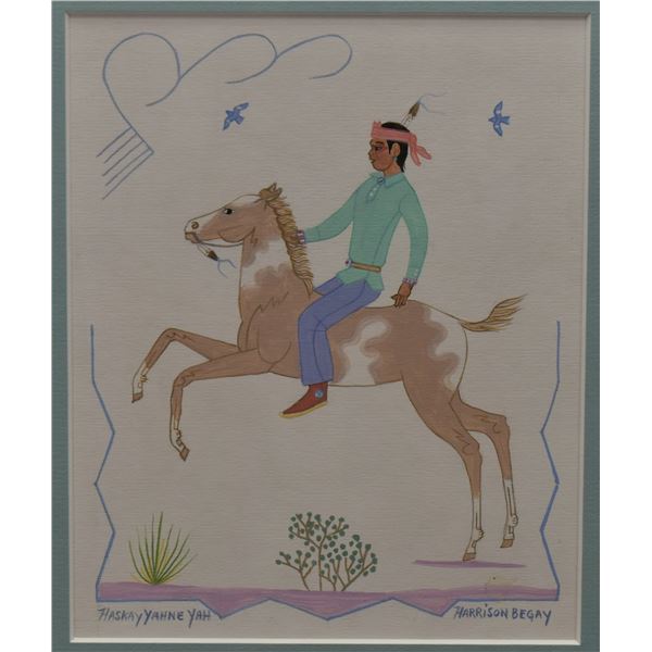 NAVAJO PAINTING (HARRISON BEGAY)