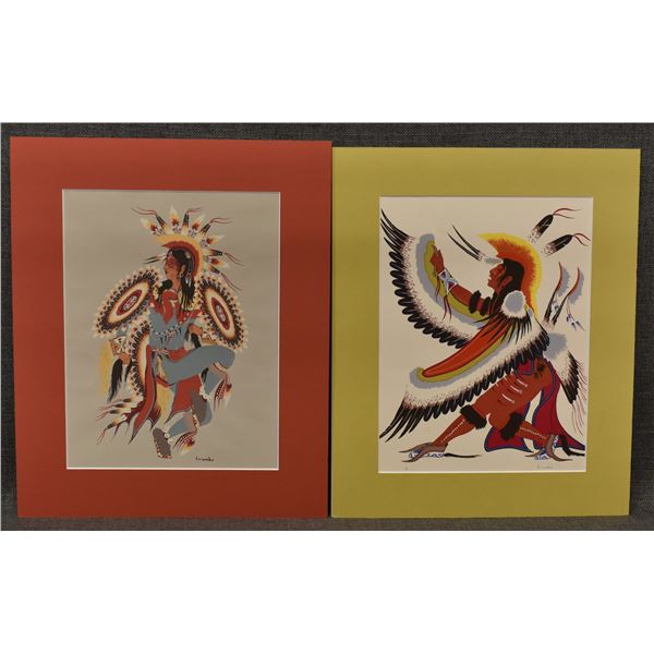 TWO POTAWATOMIE SILK SCREENS (WOODY CRUMBO)