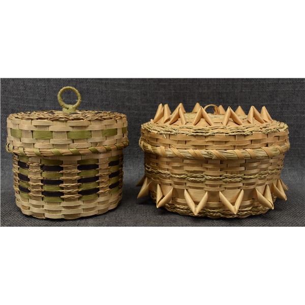 TWO EASTERN NATIVE AMERICAN BASKETS