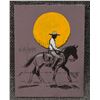 Image 2 : THREE MINIATURE WESTERN PAINTINGS/DRAWINGS