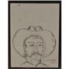 Image 4 : THREE MINIATURE WESTERN PAINTINGS/DRAWINGS