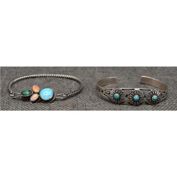 TWO NAVAJO BRACELETS