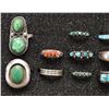 Image 3 : THIRTEEN NAVAJO RINGS