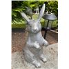 Image 2 : Metal Sitting Bunny Garden Statue with Backpack Planter Basket (Approx. 7x18 )