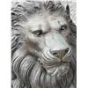 Image 5 : Large Cast Bronze-Finish Seated Guardian Lion Estate Garden Statue Sculpture Left Facing (Approx. 32