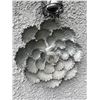 Image 3 : Group of 2 Large Galvanized Metal Layered Floral Hanging Wall / Garden Art Sculpture