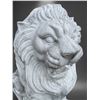 Image 4 : Large Carved White Marble Roaring Guardian Lion Estate Garden Statue Sculpture Right Facing (Approx.
