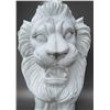 Image 4 : Large Carved White Marble Roaring Guardian Lion Estate Garden Statue Sculpture Left Facing (Approx. 