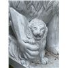 Image 4 : Large Carved White Marble Guardian Lion with Cub Estate Garden Statue Sculpture Right Facing (Approx