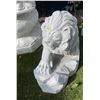 Image 4 : Large Carved White Marble Prowling Guardian Lion Estate Garden Statue Sculpture Right Facing (Approx
