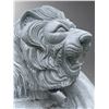 Image 3 : Large Carved White Marble Prowling Guardian Lion Estate Garden Statue Sculpture Left Facing (Approx.