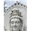 Image 6 : Monumental Carved White Marble Guan Yin Riding Dragon Estate Garden Statue Sculpture (Approx. 53x34x