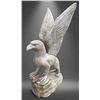Image 1 : Monumental Cast Bronze-Finish Perched Eagle with Wings Raised Estate Garden Statue Sculpture (Approx