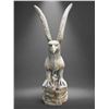 Image 3 : Monumental Cast Bronze-Finish Perched Eagle with Wings Raised Estate Garden Statue Sculpture (Approx
