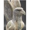 Image 4 : Monumental Cast Bronze-Finish Perched Eagle with Wings Raised Estate Garden Statue Sculpture (Approx