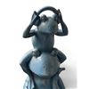 Image 2 : Pair of Whimsical Cast Metal Frogs with Laptops & Headphones Garden Statues (2 Pcs)