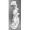 Image 3 : Carved White Marble Multi-Dolphin Pod Garden Statue Sculpture/Fountain (Approx.42x20)