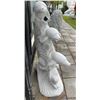 Image 4 : Carved White Marble Multi-Dolphin Pod Garden Statue Sculpture/Fountain (Approx.42x20)