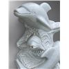Image 3 : Carved White Marble Multi-Dolphin Pod Garden Statue Sculpture/Fountain (Approx.42x20)