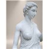 Image 3 : Monumental Carved White Marble Classical Greek Goddess Hebe Garden Statue Sculpture (Approx 79in H. 