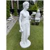 Image 5 : Monumental Carved White Marble Classical Greek Goddess Hebe Garden Statue Sculpture (Approx 79in H. 