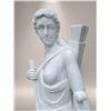 Image 2 : Monumental Carved White Marble Classical Goddess Diana / Artemis the Huntress Garden Statue Sculptur