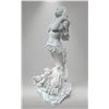Image 1 : Monumental Carved White Marble Mermaid on Coral Reef Garden Statue Sculpture (Approx. 39x82)
