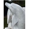 Image 3 : Large Carved White Marble Pod of Dolphins Garden Statue Sculpture/Fountain (Approx. 3.2ftx4ft H)