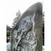 Image 2 : Monumental Hand-Carved Natural Stone Monolith with Imperial Dragon Bas-Relief Sculpture (Approx. 54x