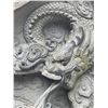 Image 3 : Monumental Hand-Carved Natural Stone Monolith with Imperial Dragon Bas-Relief Sculpture (Approx. 54x