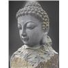 Image 3 : Monumental Hand-Carved Natural Basalt Column Stone Buddha Head Garden Pillar Sculpture (Approx. 12x7