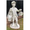 Image 1 : Vintage Golf Caddy Boy with Lantern Garden Statue Sculpture (25x45)