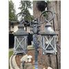 Image 2 : Vintage Cast Metal 2-Light Lantern Street Lamp Post Outdoor Estate Driveway Light (Approx. 76in H)