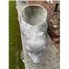 Image 3 : Pair of Silver-Finish Bear & Sea Turtle Figural Garden Planters (2 Pcs)
