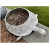 Image 4 : Pair of Silver-Finish Bear & Sea Turtle Figural Garden Planters (2 Pcs)