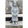 Image 1 : Cast Stone Chinese Qin Dynasty Terracotta Warrior Garden Statue Sculpture (Approx. 13x49 )