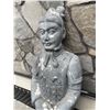 Image 2 : Cast Stone / Composite Standing Thai Buddha Garden Statue in Verdigris Finish (Approx. 62x14)
