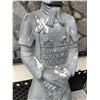 Image 3 : Cast Stone / Composite Standing Thai Buddha Garden Statue in Verdigris Finish (Approx. 62x14)