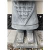 Image 4 : Cast Stone / Composite Standing Thai Buddha Garden Statue in Verdigris Finish (Approx. 62x14)
