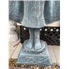 Image 4 : Cast Stone / Composite Standing Thai Buddha Garden Statue in Verdigris Finish (Approx. 62x14)