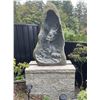 Image 1 : Natural Boulder Imperial Dragon Bas-Relief Garden Monolith Sculpture (Approx. 36x66)