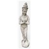 Image 1 : Stone Standing Thai Buddhist Apsara / Greeting Maiden Garden Statue Sculpture (Approx. 35in H)