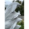 Image 3 : Monumental Carved White Marble Leaping Dolphins on Ocean Waves Garden Statue Sculpture/Fountain (App