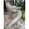 Image 2 : Carved Grey Granite Stylized Sea Serpent / Dragon Garden Statue Sculpture (Approx. 42x64)