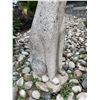 Image 3 : Grey Speckled Granite Modernist Stylized Long-Necked Cat Garden Statue Sculpture (Approx. 75in H)