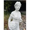 Image 2 : Classical Maiden of Autumn / Harvest Maiden with Fruit Basket Garden Statue Sculpture (Approx. 54in 
