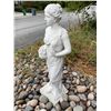 Image 4 : Classical Maiden of Autumn / Harvest Maiden with Fruit Basket Garden Statue Sculpture (Approx. 54in 