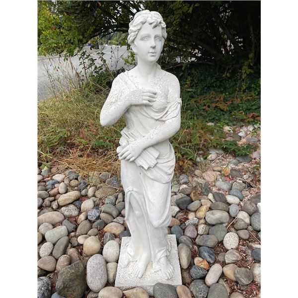Classical Maiden of Spring / Flora with Flower Basket Garden Statue Sculpture (Approx. 54in H)